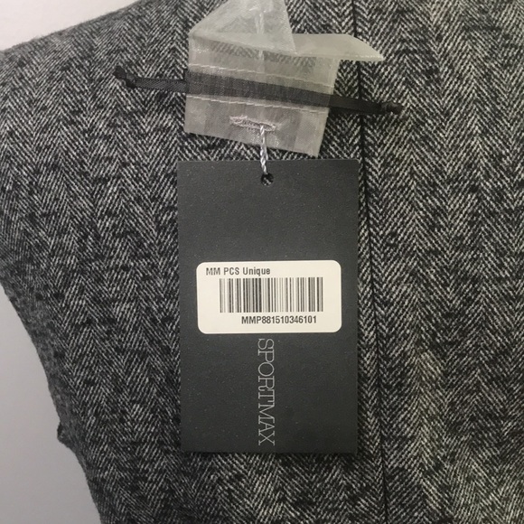 NWT Sportmax Women’s Wool Peplum Dress - Picture 5 of 5